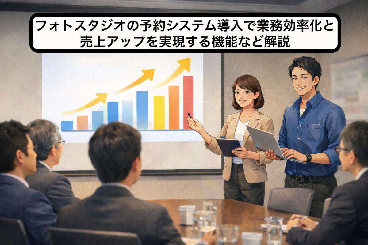 フォトスタジオの予約システム導入で業務効率化と売上アップを実現する機能など解説