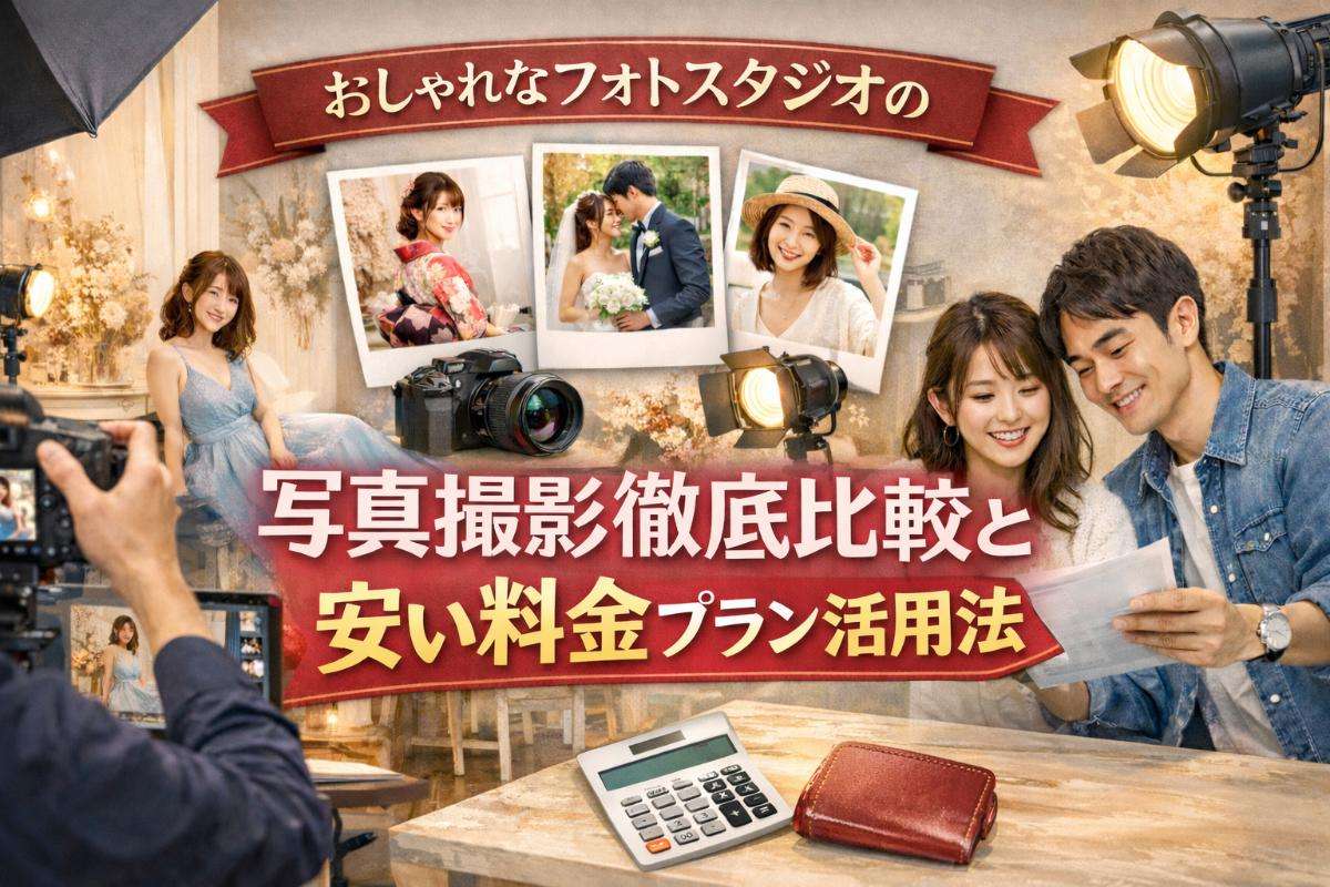 おしゃれなフォトスタジオの写真撮影徹底比較と安い料金プラン活用法