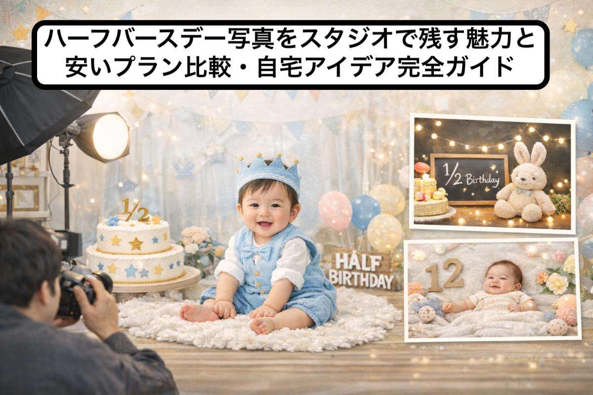 ハーフバースデー写真をスタジオで残す魅力と安いプラン比較・自宅アイデア完全ガイド