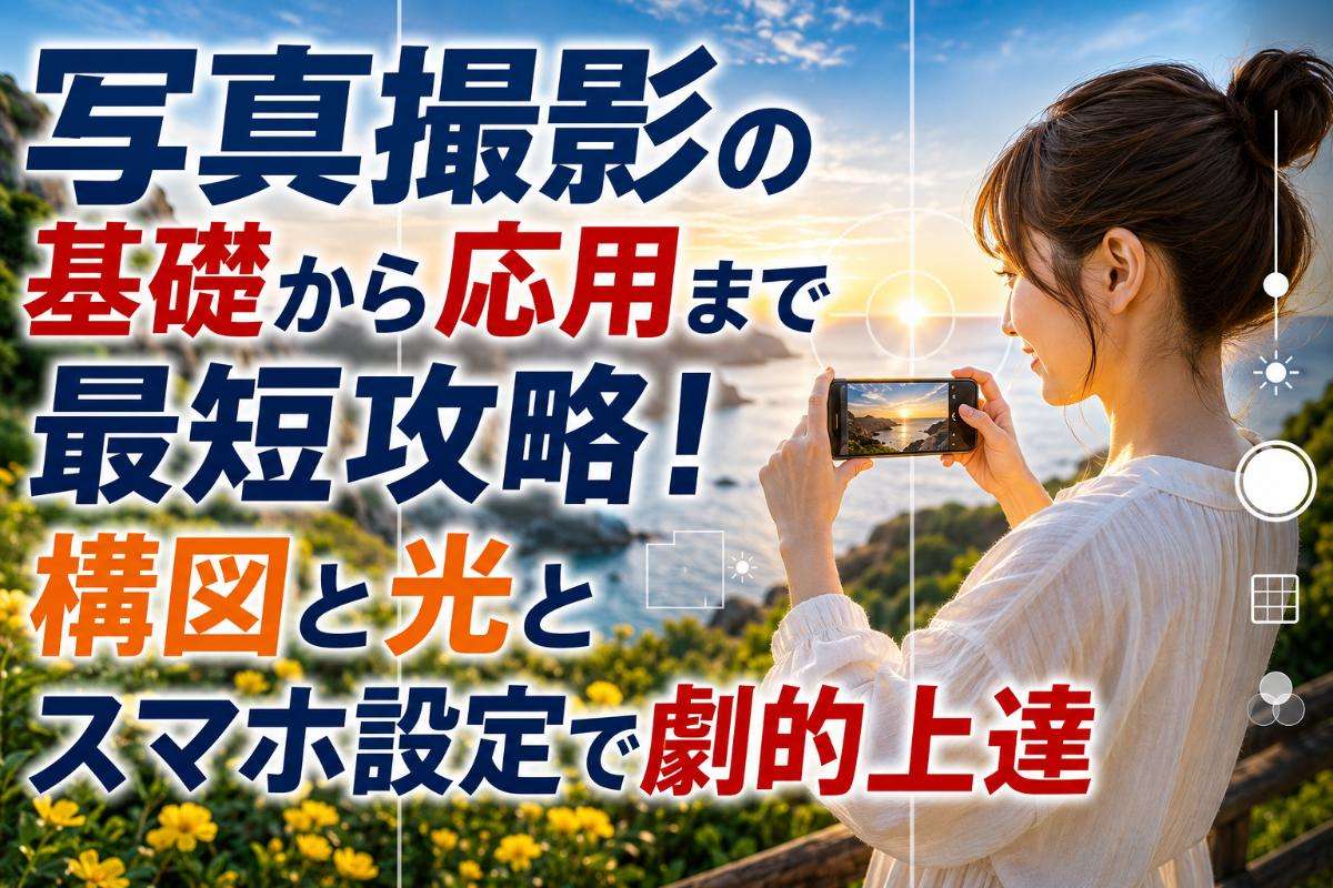 写真撮影の基礎から応用まで最短攻略!構図と光とスマホ設定で劇的上達