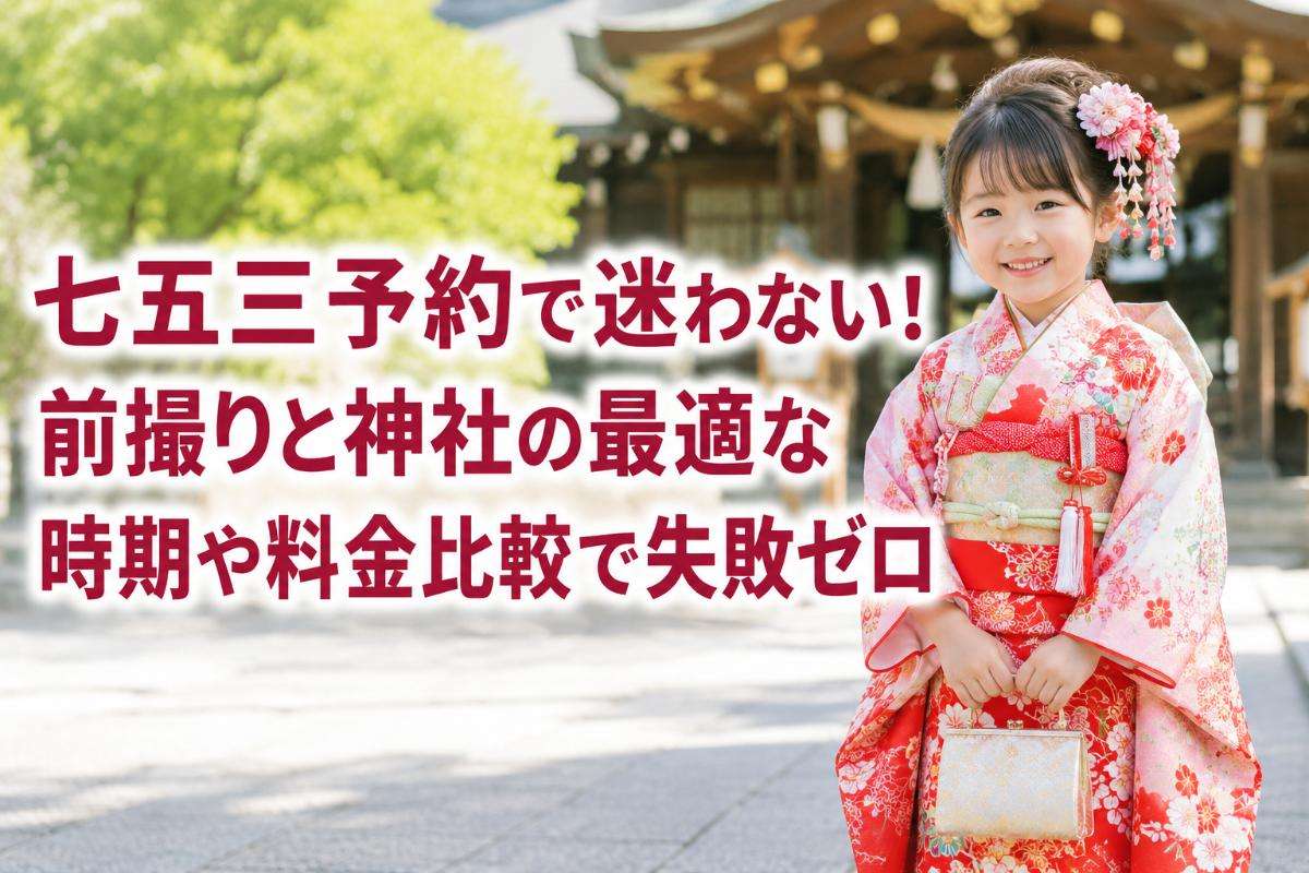 七五三予約で迷わない!前撮りと神社の最適な時期や料金比較で失敗ゼロ