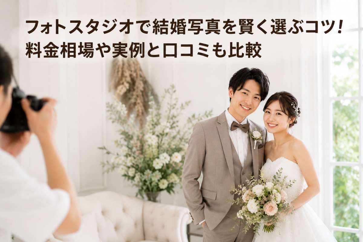 フォトスタジオで結婚写真を賢く選ぶコツ!料金相場や実例と口コミも比較